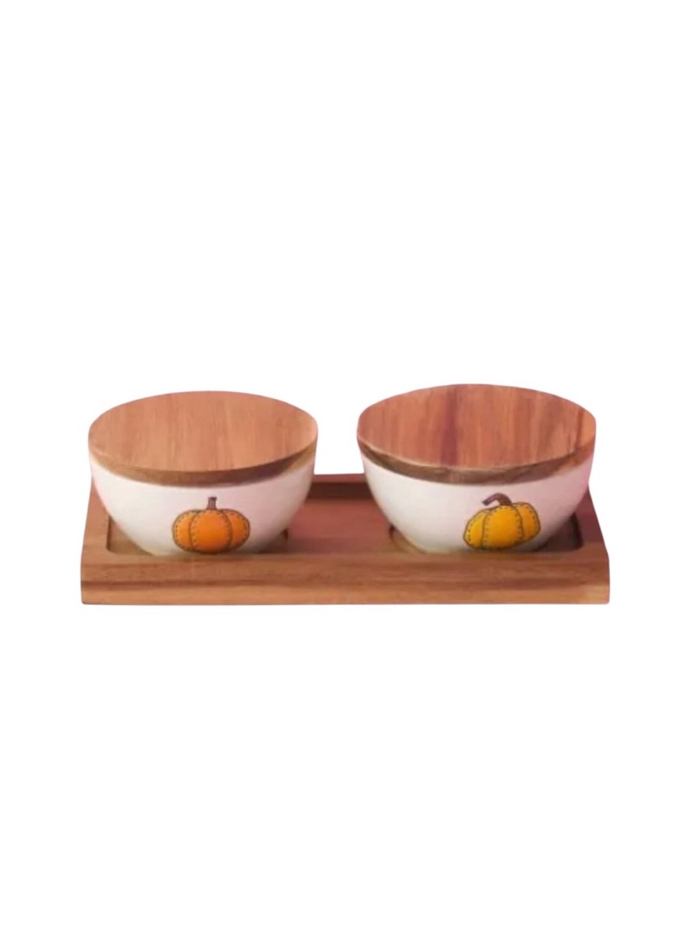 Rae Dunn Set of 2 Pinch Bowls Harvest Blessed Gift Set Pumpkin Gift NEW